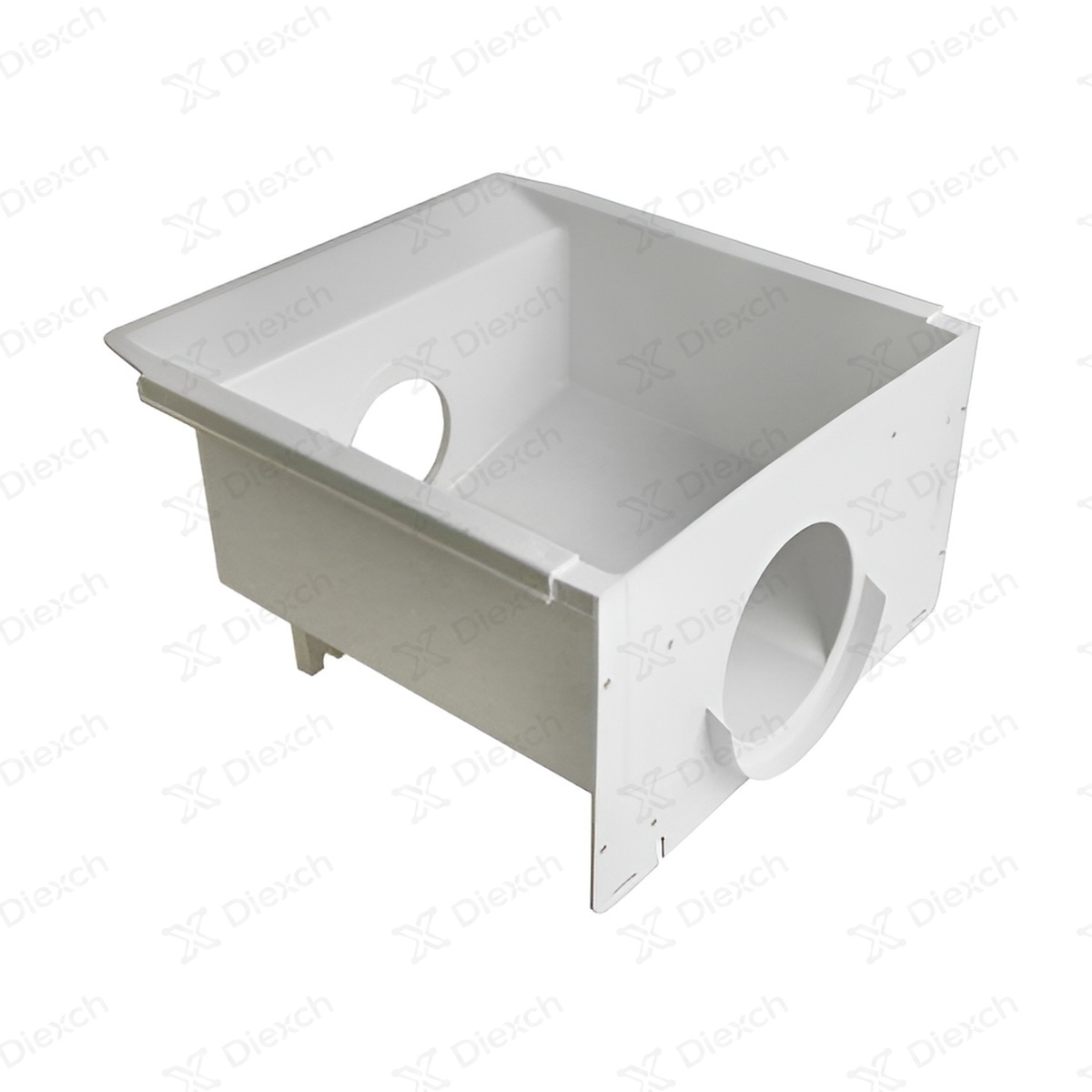 Imagen de Recipiente dispensador de cubos de hielo 481241848977 para frigorífico Whirlpool, Hotpoint y Bauknecht