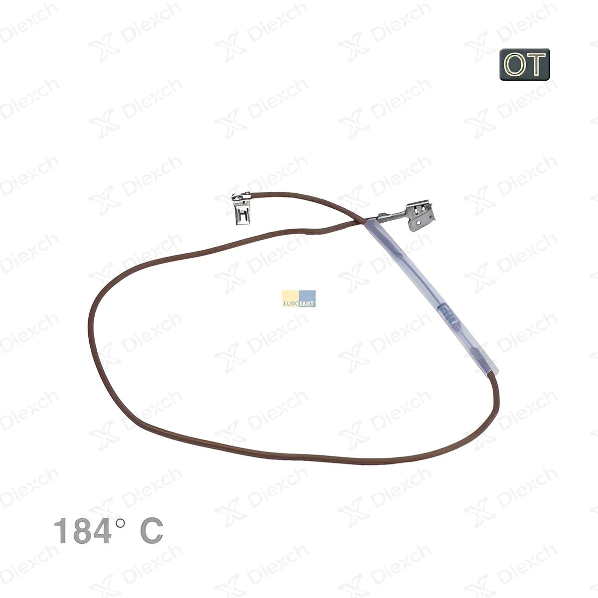 Imagen de Fusible térmico 184°C con cable 00425940 para cafetera Bosch, Constructa y Gaggenau